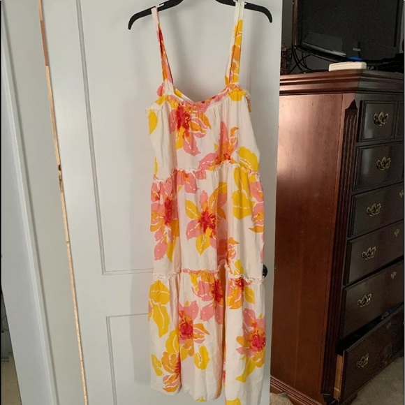 FREE PEOPLE MOONSHINE FLORAL MIDI DRESS 🌻 - Picture 4 of 8